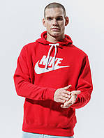 Толстовка мужская кенгуру Nike, красная