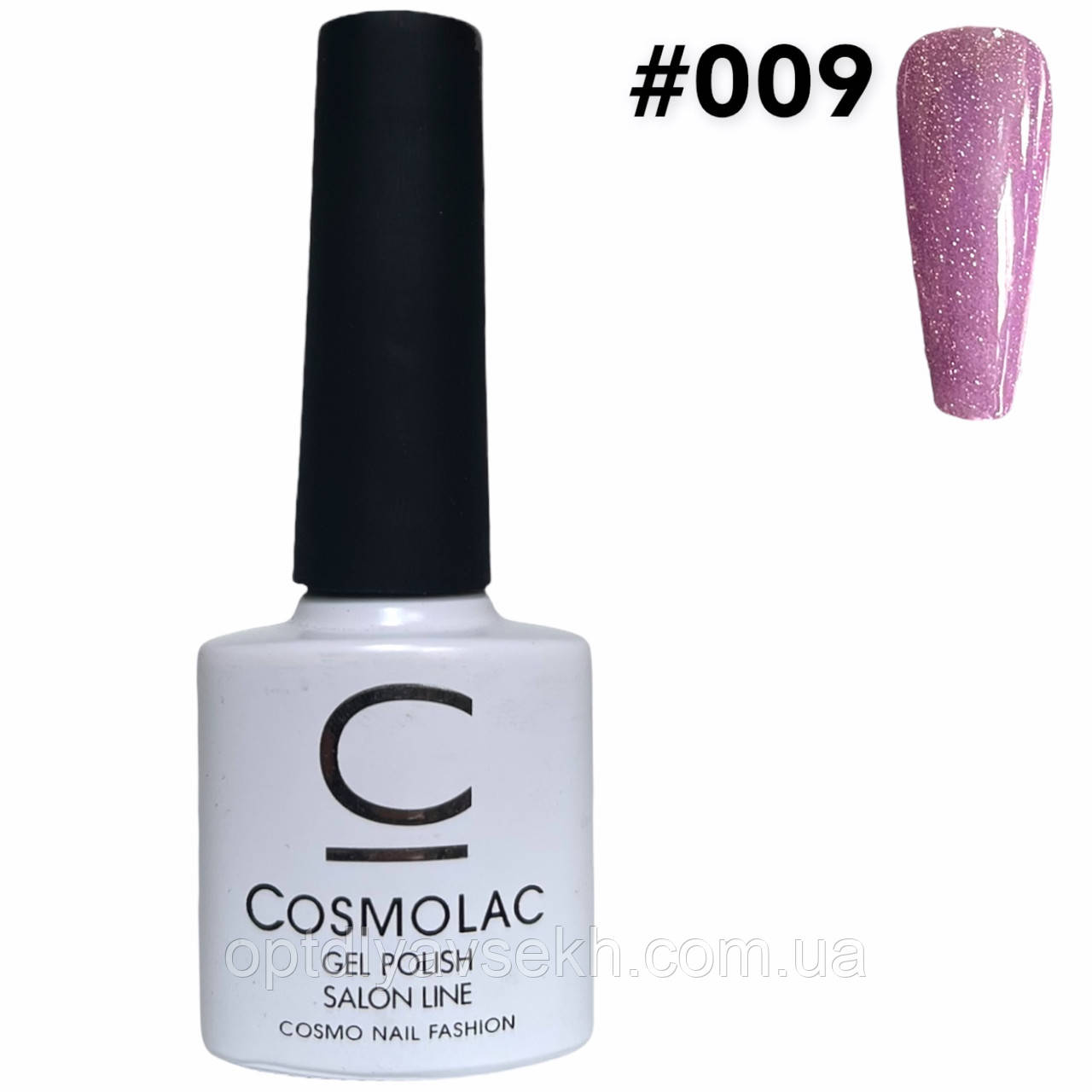 Світловідбиваючий гель-лак Cosmolac Disco Gel Polish Salon Line, 7.5 ml. 009