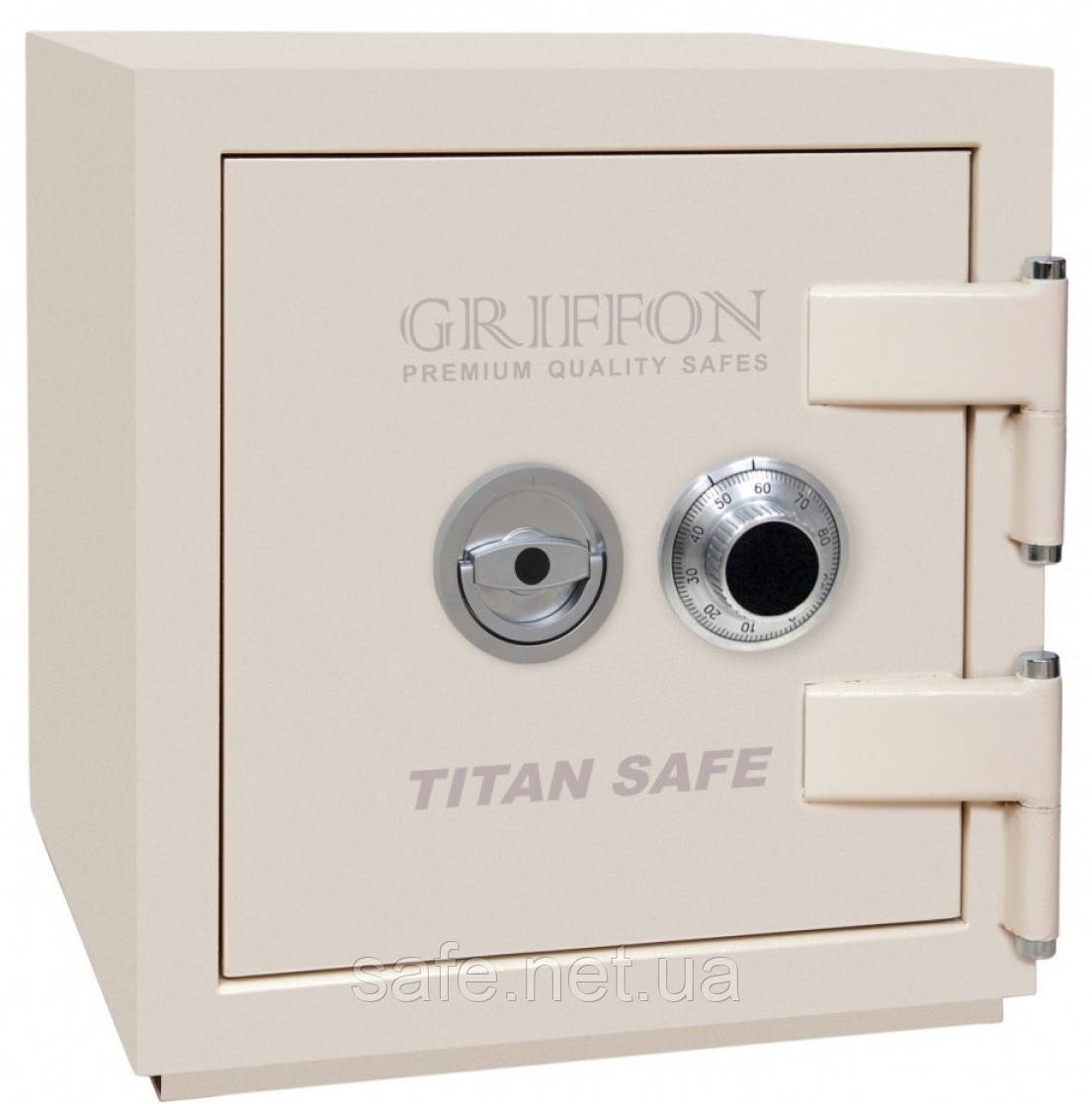 Сейф вогнезламостійкий Griffon CL II.50.C CREAM (ВxШxГ:472x460x440), 2 клас + LFS 30P, сейф від зламу та вогню