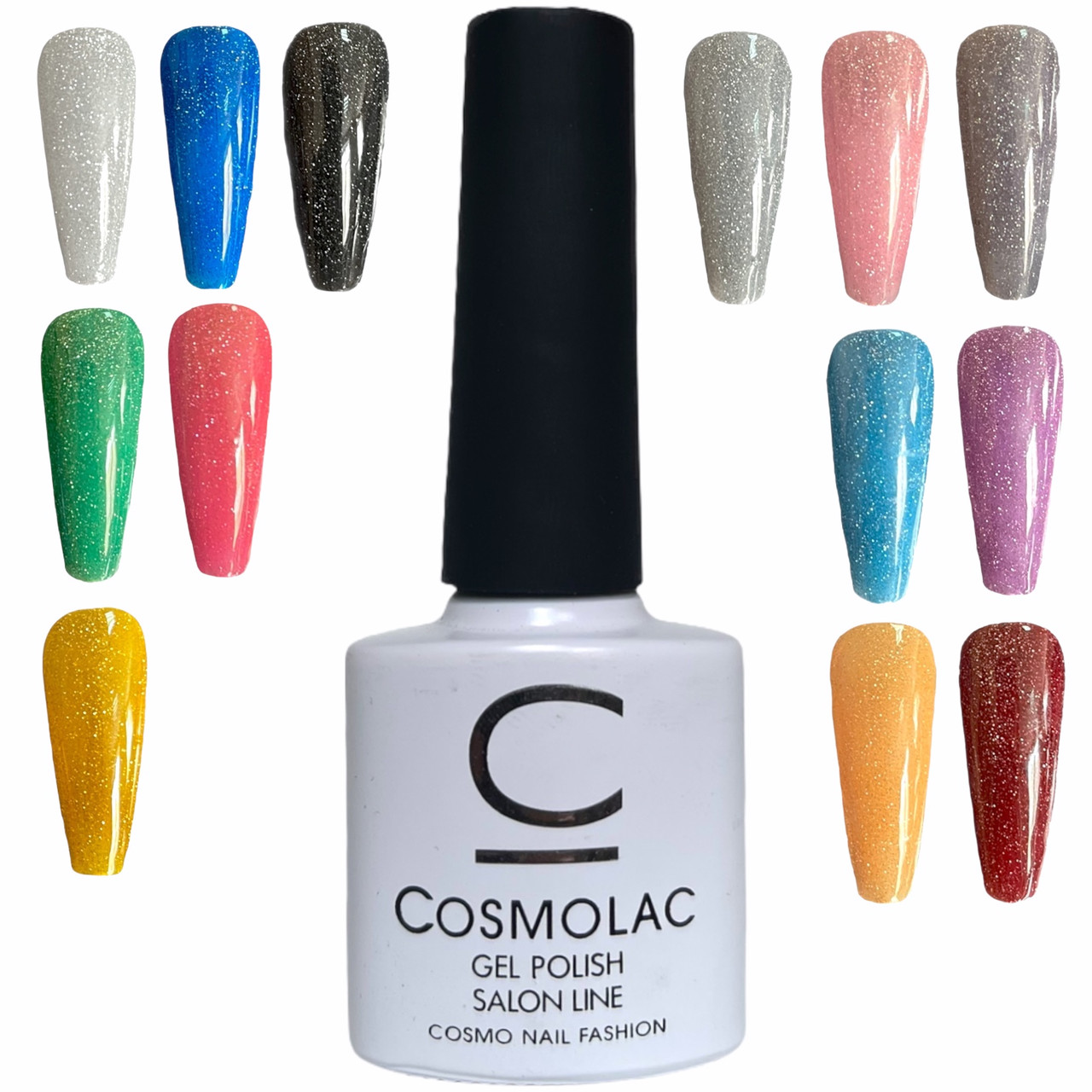 Світловідбиваючий гель-лак Cosmolac Disco Gel Polish Salon Line, 7.5 ml.