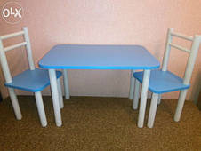 Столик і 2 стільці, Бук колір, різна комплектація, фото 2