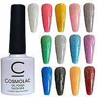 Cветоотражающий гель-лак для ногтей Cosmolac Disco Gel polish, 7.5ml. (Светящийся)