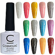 Світловідбиваючий гель-лак для нігтів Cosmolac Disco Gel polish, 7.5 ml. (Що світиться)