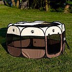 Великий манеж для собак і тварин DOG PLAY 110x110x59, фото 4