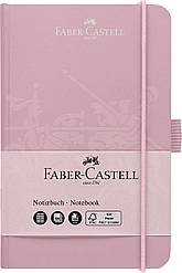 Блокнот Faber-Castell Notebook A6 Rose Shadow, картонна обкладинка рожева на резинці, клітинка 194 стор.,10027828