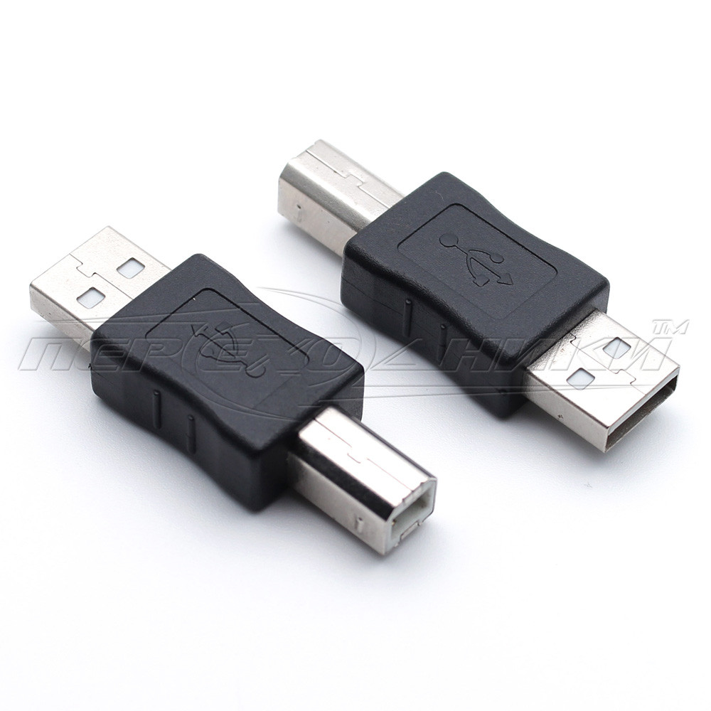 Переходник USB 2.0 AM - ВМ ( с DATA ) - фото 1 - id-p1456606855