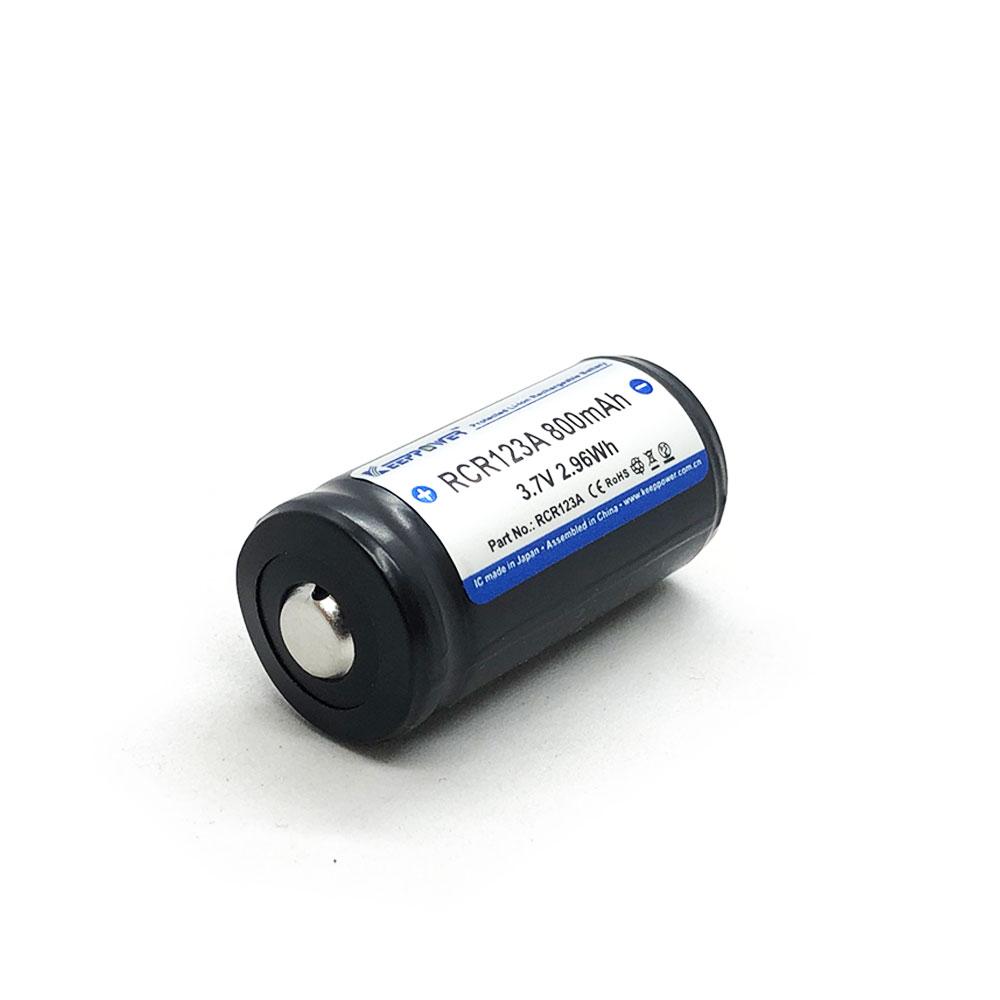 Акумулятор Li-Ion RCR123A (16340) Keeppower 800mAh (3.7v) з платою захиста
