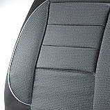 Чохли сидінь "Пілот" Універсальні 2 ПЕРЕДНІХ 1+1 тканинні чорні, фото 2