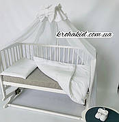 Детское одеяло с подушкой в кроватку - детское одеяльце для новорожденных 100х80 см, подушка 40х60 см