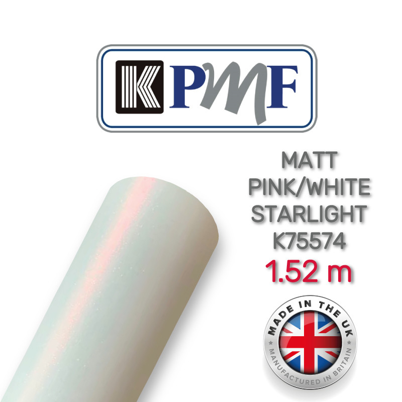 Matt Pink / White Starlight, матовий білий з рожевою крихтою металік K75574