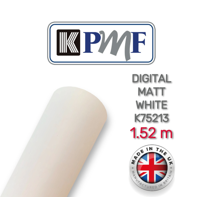 KPMF K75213 Digital Matt White — матова біла плівка 1.524 м, фото 1