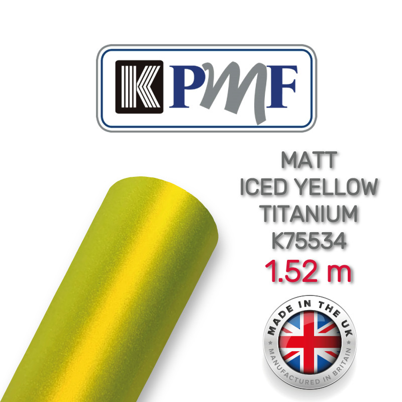 KPMF K75534 Matt Iced Yellow Titanium - матова жовта плівка 1.524 м