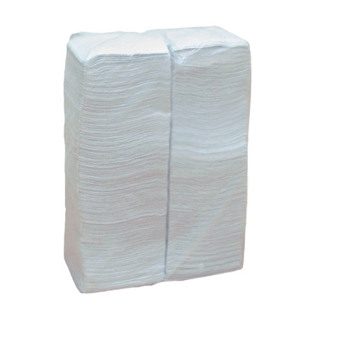 Барные салфетки бумажные двухслойные столовые белые Премиум, 400 шт/ уп .