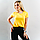 Жіноча футболка легка Сонячно-жовта Fruit of the loom 061420034 S, фото 5