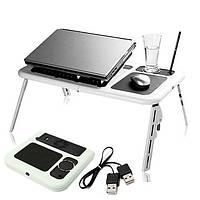 Столик-підставка для ноутбука E-Table з охолодженням і регулюванням нахилу та висоти