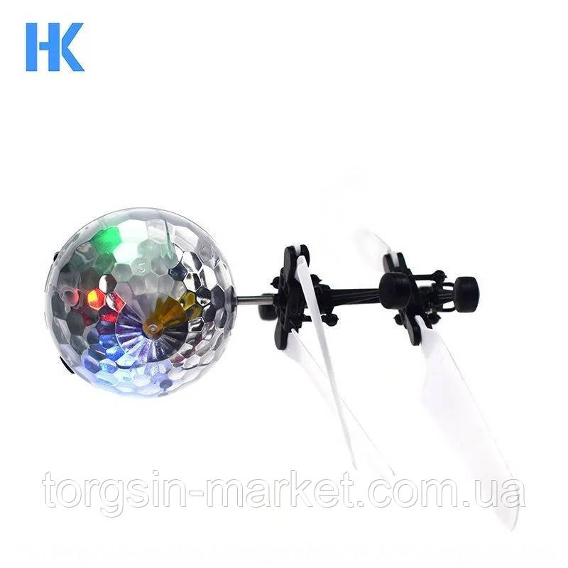 Светящийся летающий шар LED Flying Ball PC398, Индукционная игрушка ,шарик летающий, ТМ - фото 2 - id-p1456693014