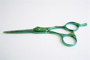 09 PATTERN GREEN 5.0" Ножиці перукарські прямі для стрижки SUNTACHI