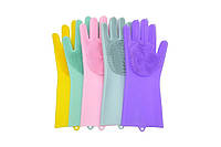 Перчатка силиконовые для мойки посуды Gloves for washing,TM