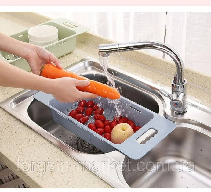 Корзина пластиковая в раковину для мытья фруктов и овощей,ТМ - фото 5 - id-p1456693904