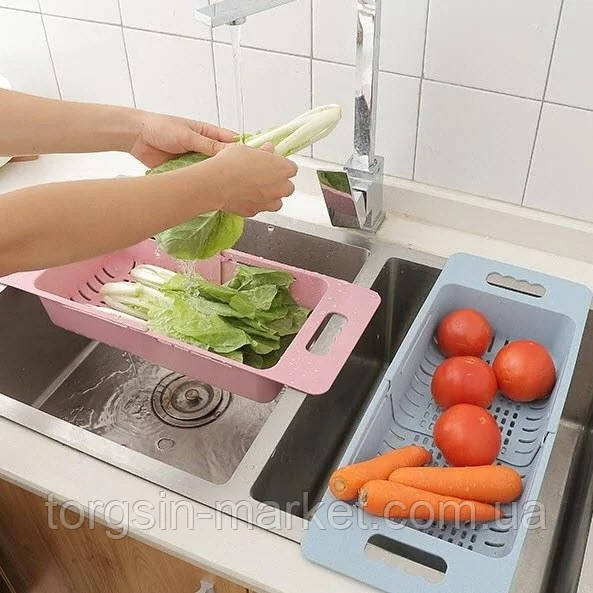 Корзина пластиковая в раковину для мытья фруктов и овощей,ТМ - фото 8 - id-p1456693904