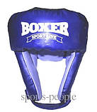 Шолом боксерський (для боксу) BOXER, зверху шнурівка, шкіра, різн. кольори, L, фото 3