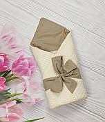 Детский  летний конверт на выписку, конверт-одеяло (ВЕСНА / ЛЕТО), конверт-плед для новорожденного
