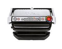 Электрический гриль Tefal OptiGrill+ GC712D34, электрогриль прижимной Tefal, гриль-барбекю электрический