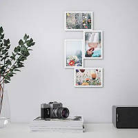 Рамка для коллажа IKEA YLLEVAD на 4 фотографии 21x41 см Белый (304.252.76)