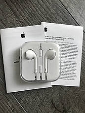Дротові Навушники Гарнітура для Iphone EarPods with 3.5 mm (MNHF2ZM/A) White, фото 3