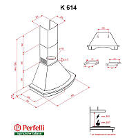 Вытяжка Perfelli K 614 Black Country LED