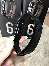 Фітнес браслет Smart Band М6, Трекер, Крокомір, Пульс, Тиск, Годинник Смарт Бенд 6 Black, фото 6