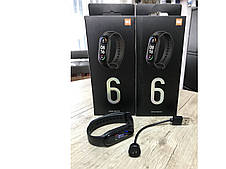 Фітнес браслет Smart Band М6, Трекер, Крокомір, Пульс, Тиск, Годинник Смарт Бенд 6 Black, фото 4