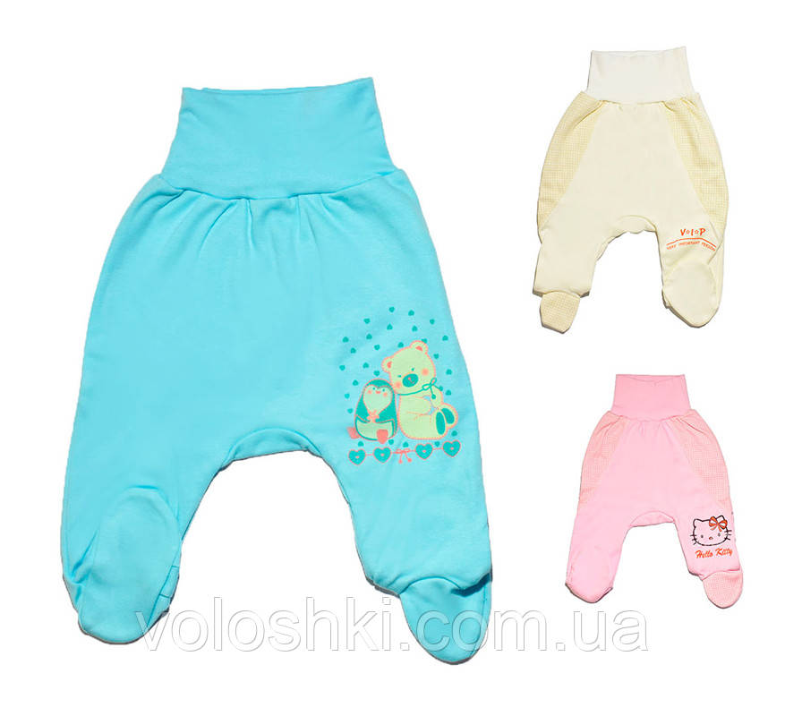 Повзунки дитячі, інтерлок з начісом, Татошка, фото 1