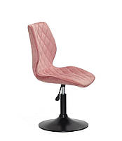 Стілець Toni BK-Base велюр теракот В-1018 на чорній круглій опорі з регулюванням висоти сидіння, фото 2