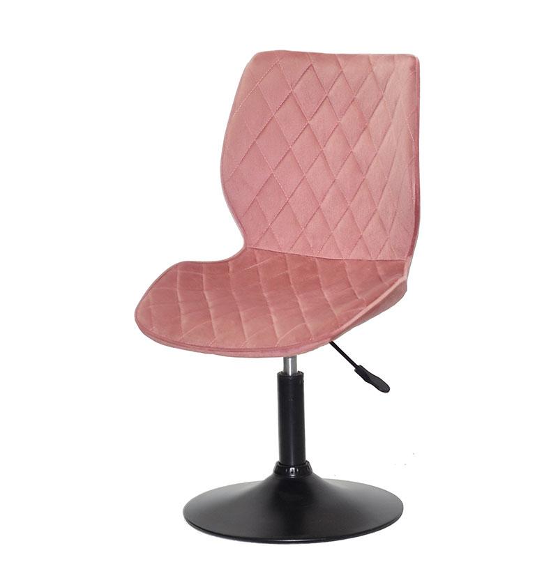 Стілець Toni BK-Base велюр теракот В-1018 на чорній круглій опорі з регулюванням висоти сидіння, фото 1