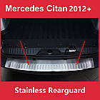 Захисна накладка на задній бампер для Mercedes-Benz Citan 2012+ /нерж.сталь/