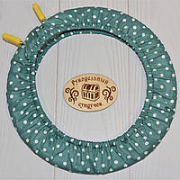 Чохол для пялець Nurge 195 мм Горох на смарагдовому