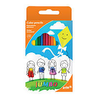 Карандаши цветные Jumbo Kite, 12 цветов K17-048