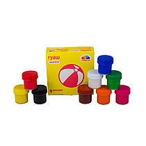 Гуаш малята, фарби 9 кольорів Гамма 100202, об'єм 90 мл, від 3 років