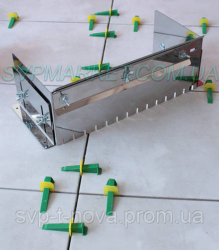 Гребенка раздвижная универсальная для укладки плитки нержавеющая сталь ...