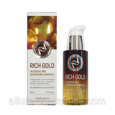 Відновлююча сироватка з компонентами золота Enough Rich Gold Intensive Pro Nourishing Ampoule 30 ml