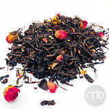Чай чорний з добавками Малина Роза розсипний чай 50 г, фото 2