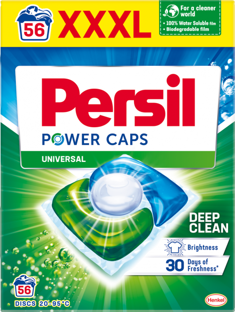 Капсулы для стирки универсал Persil Power-Caps Universal 3 в 1 56 шт
