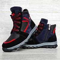 Зимові черевики підліткові на хутрі для хлопчика (Сгд-4-2)