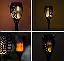 Набір садових світильників Факел🔥 2 шт [Flame Light] з ефектом полум'я 12 LED висота 48 cm, IP65🔥, фото 5