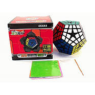 Мегамінкс Киломинкс 4х4 чорний | Megaminx Kilominx 4x4 black, фото 4