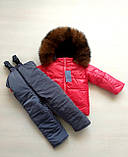 Дитячий костюм куртка та напівкомбінезон зимові, фото 7