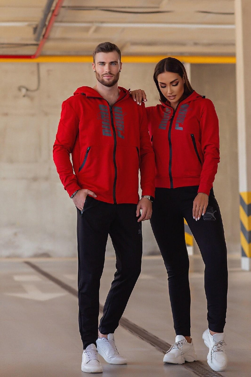 Парний костюм Пума, для нього і для неї.Тканина : двунітка-пинье Туреччина. Кольори на фото., фото 1