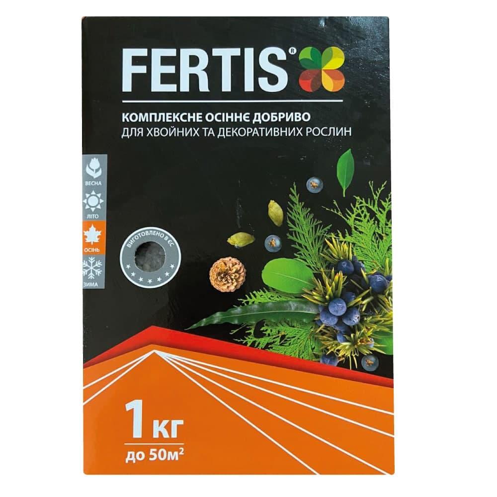 Добриво осіннє для хвойних та декоративних рослин NPK 5-15-30+ME (1 кг), FERTIS