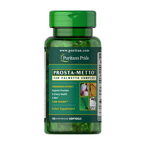 З пальметто Puritan's Pride Prosta-Metto Saw Palmetto Complex 120 softgels